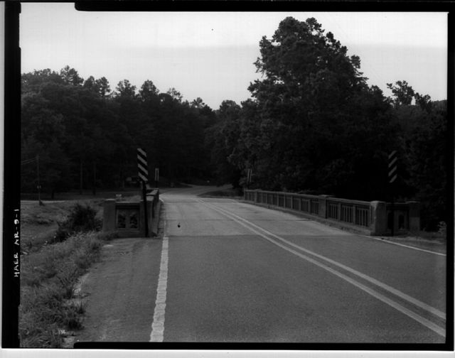 AR-9 Looking north, general view of bridge from roadbed